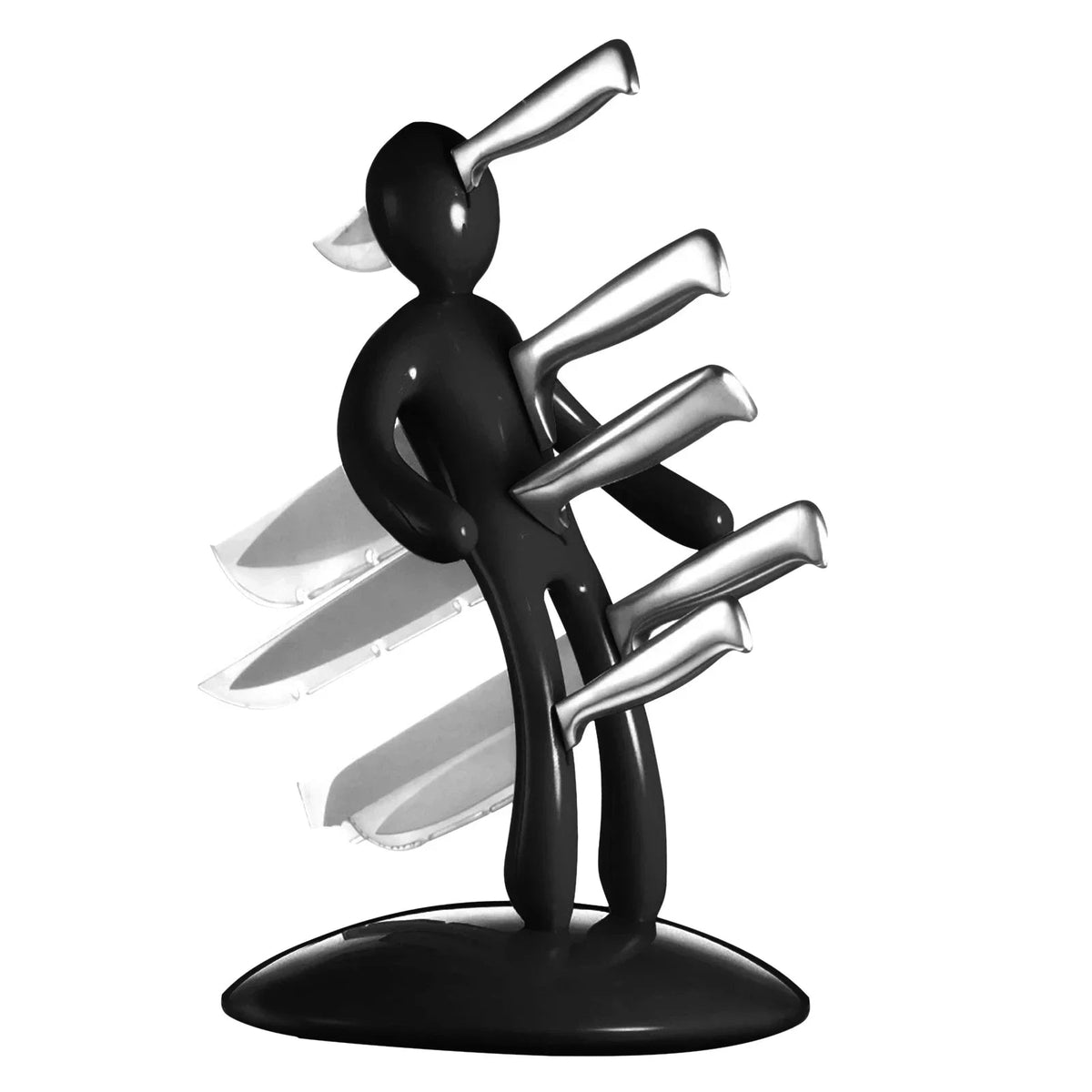 Artistic Human-Shaped Knife Stand Set for Kitchen