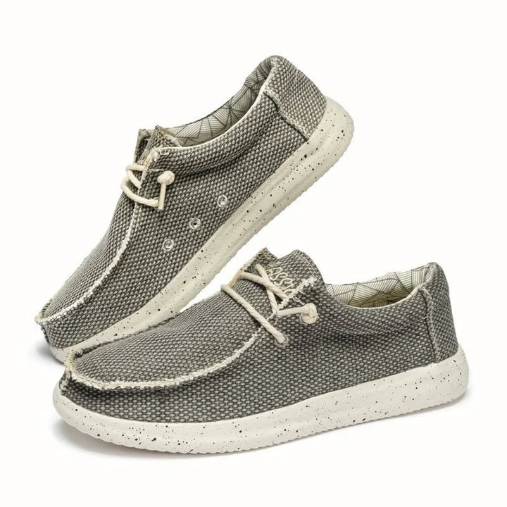 Men’s Slip-On Shoes | Breathable Knit Mesh Upper & Lace Closure | Durable Materials | Comfortable Fit for All-Day Wear