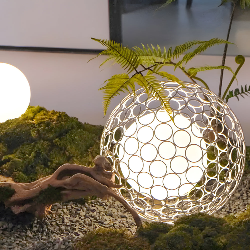 1-Light Outdoor Solar Taavita Sphere Garden Stakes Lights