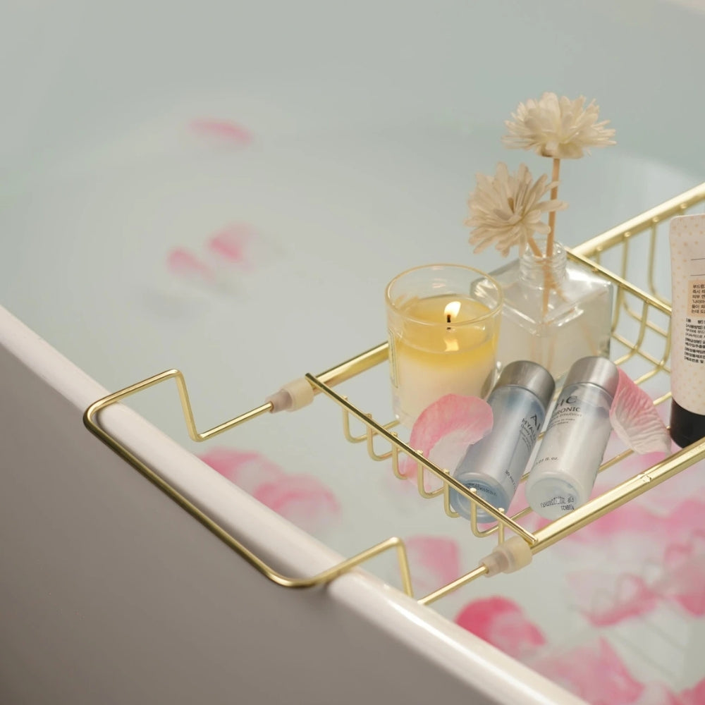 Serenity Caddy – Expandable Stainless Steel Bath Organizer
