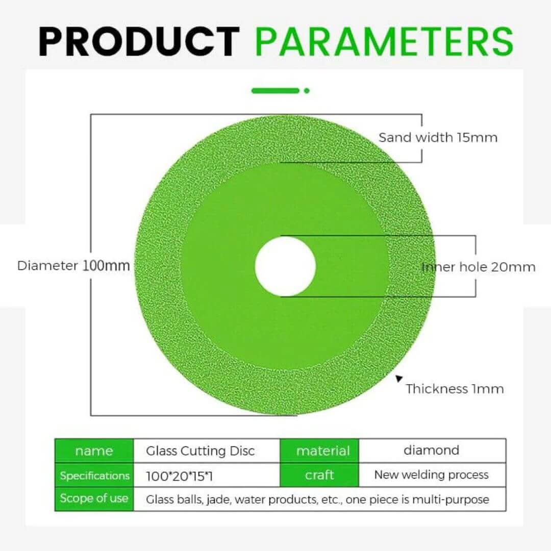Precision Diamond Cutting Disc for Glass and More