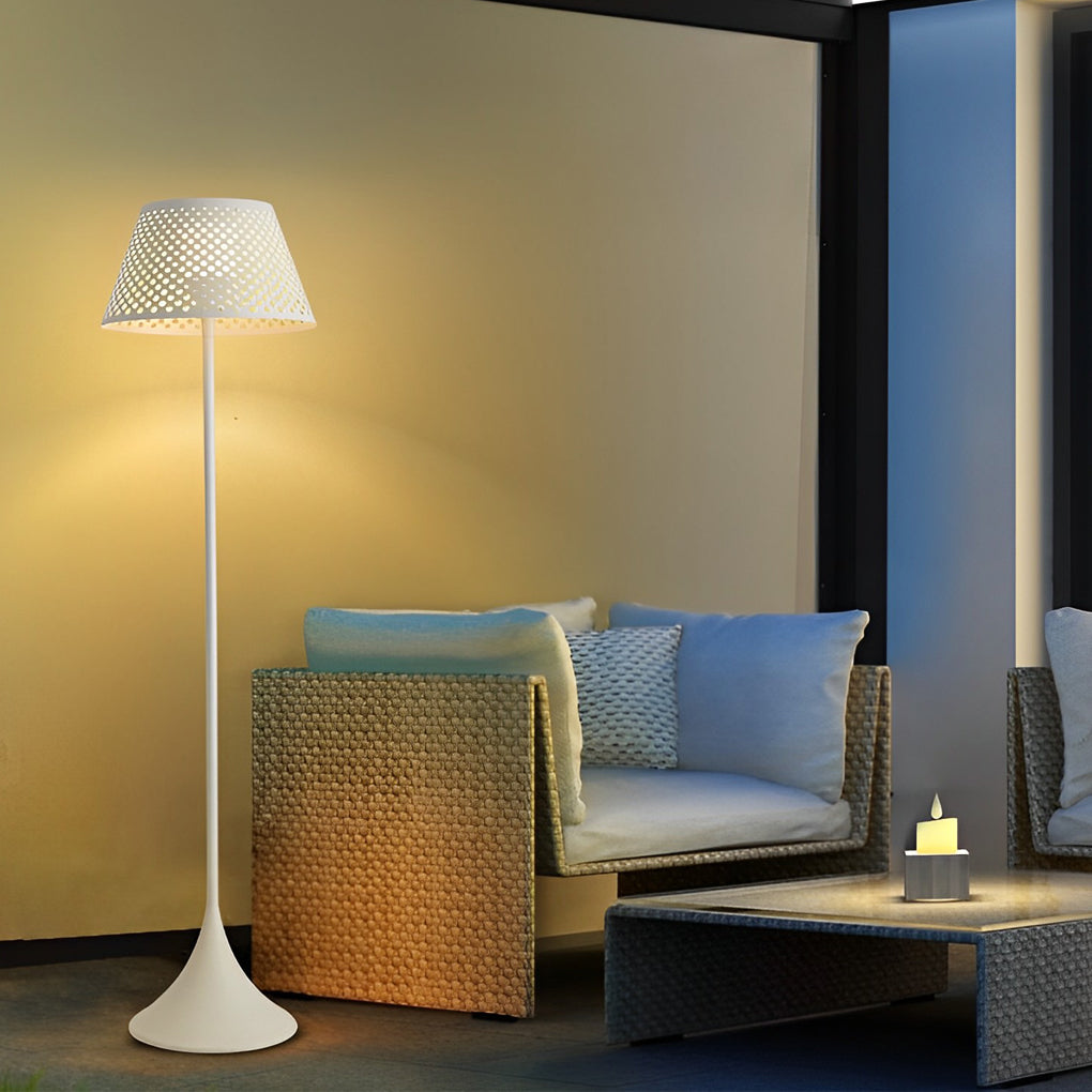 Taavita 1-light Modern Mesh Outdoor Floor Lamp