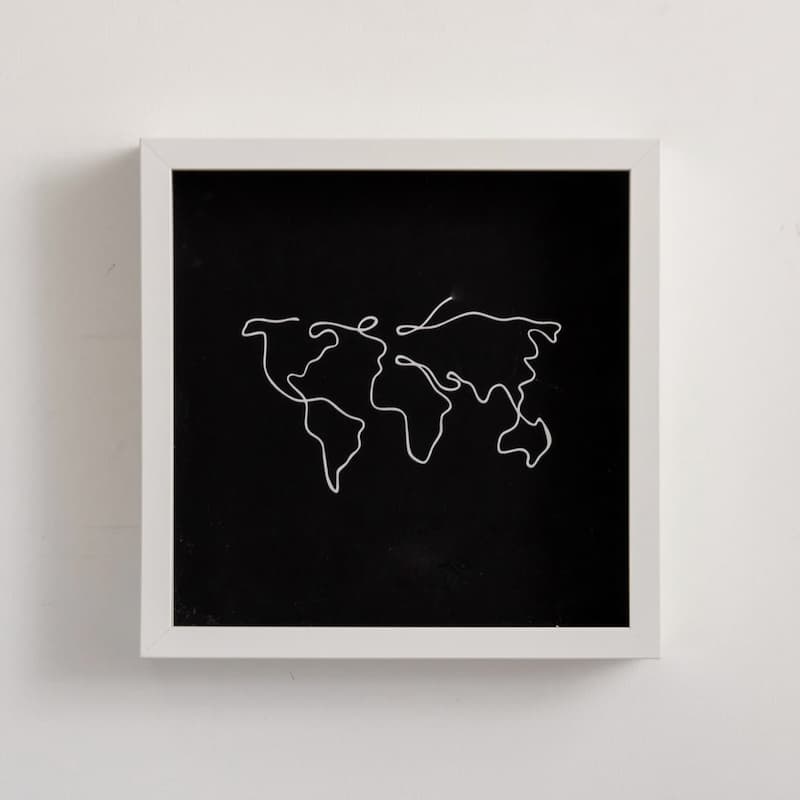 World Map Memory Box – Store Your Travel Keepsakes