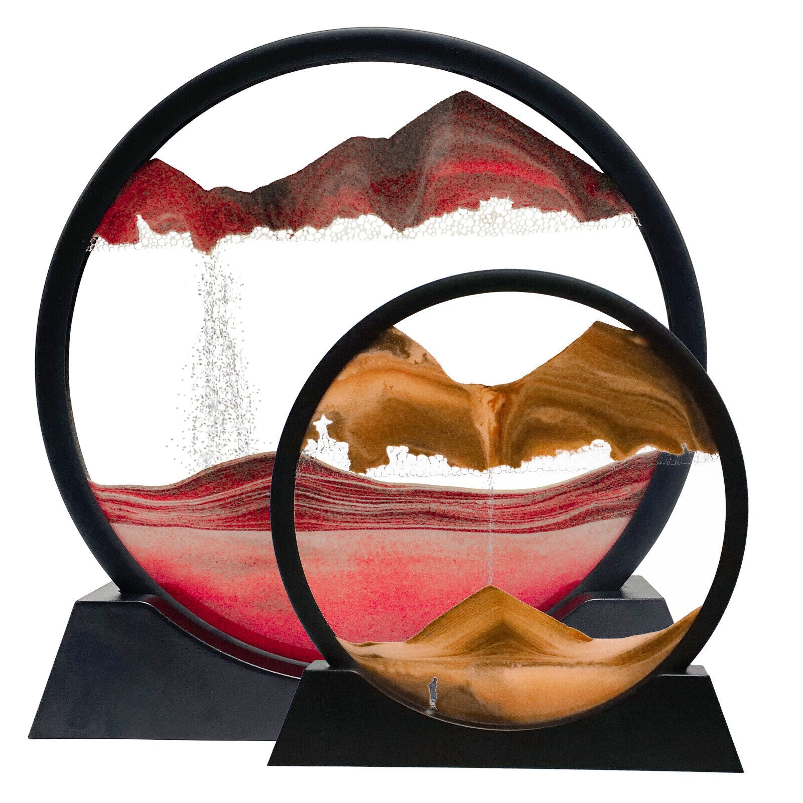 Dynamic Sand Art Sphere for Desk Relaxation