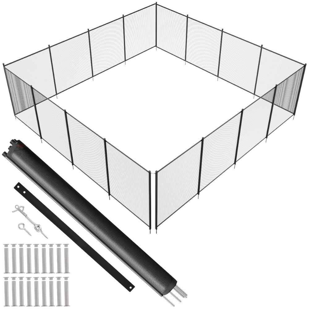 Safety Fence for Inground Swimming Pools - Removable Design