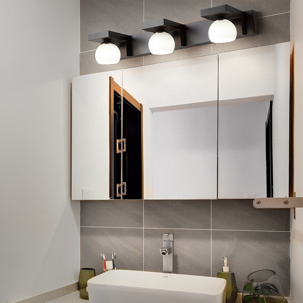 2/3 Light Wood Adjustable Spotlights LED Bathroom Vanity Light Mirror Bath Bar