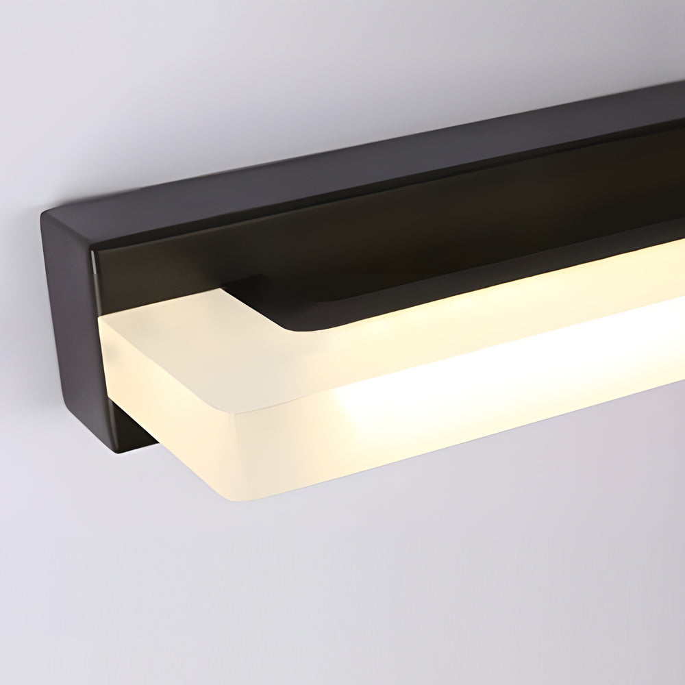 15.74'' Modern Black Linear LED Vanity Light - Stylish Bathroom Lighting Fixture