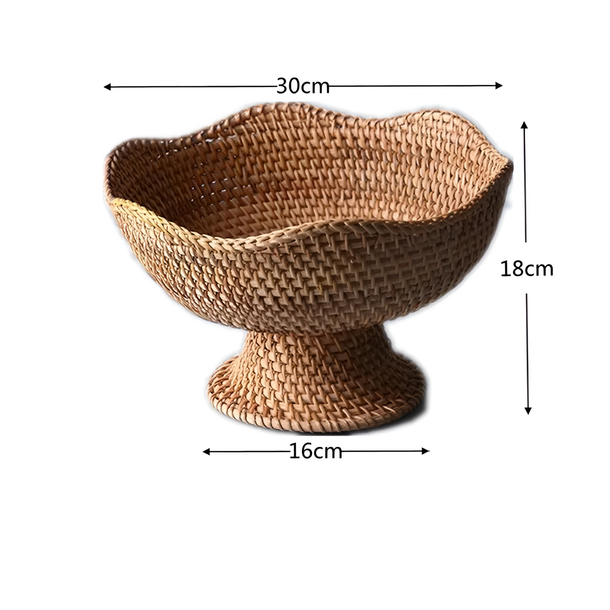 NatureNest – Artisan Rattan Fruit Display Basket for Your Home