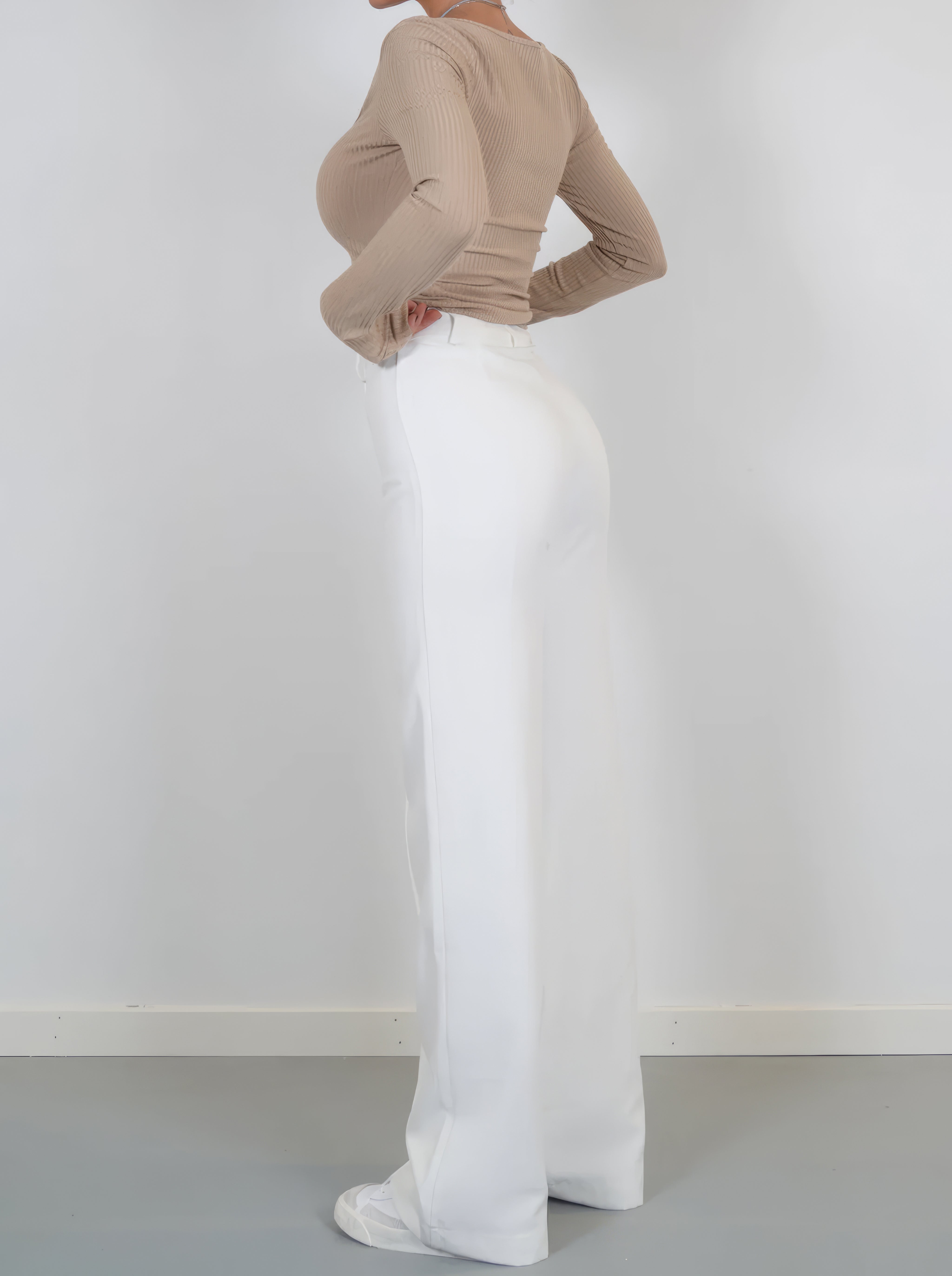 Women’s Wide-Leg Trousers | Loose Fit & Elastic Waistband | Durable Fabric | Comfortable All-Day Wear