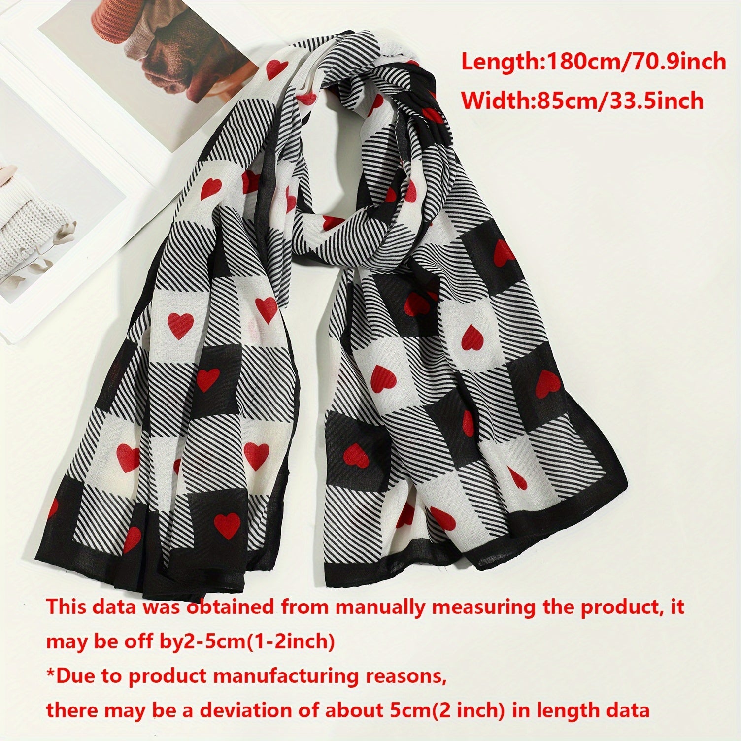 Plaid Scarf | Lightweight Warmth | Soft and Breathable Comfort | Viscose