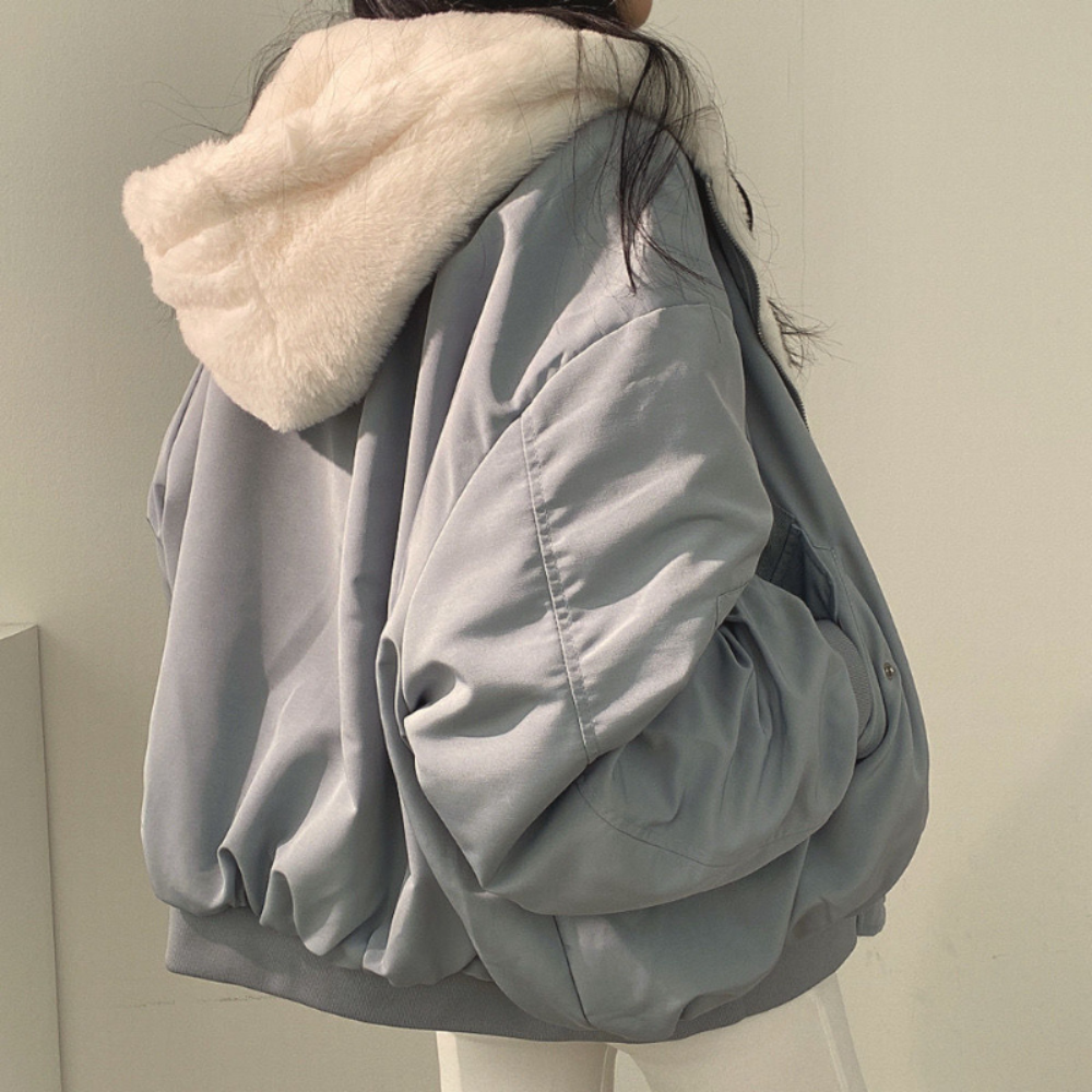 Women's Reversible Jacket | Hooded Design | Lightweight Fleece | Comfortable Fit