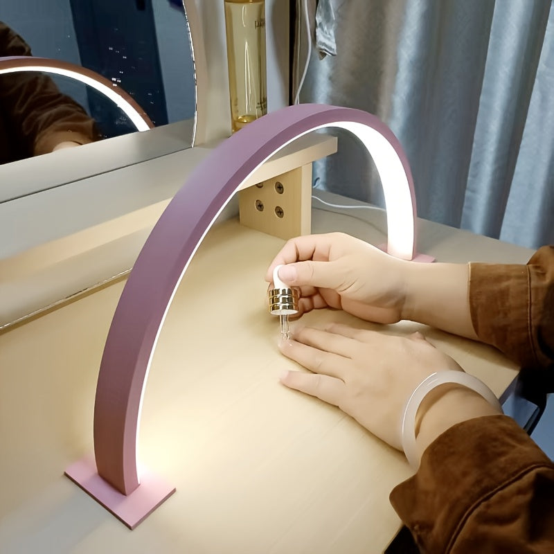 Lunar Glow Adjustable LED Desk Light | USB Metal Lamp
