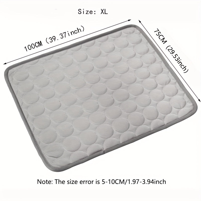 Cooling Mat for Dogs And Cats: Breathable, Washable Pet Bed with Polyester Fiber Filling, Ideal for Summer, Car Seat And Small House Covers, Dog Cooling Mat