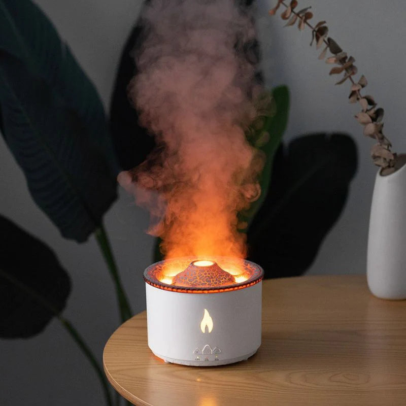 Volcano Humidifier | Soothing Mist | Relaxing Ambient Light | Dishwasher Safe
