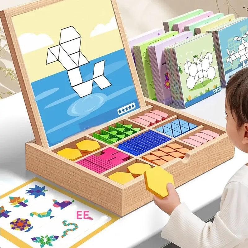 Magnetic Eco-Friendly Building Blocks with Design Cards