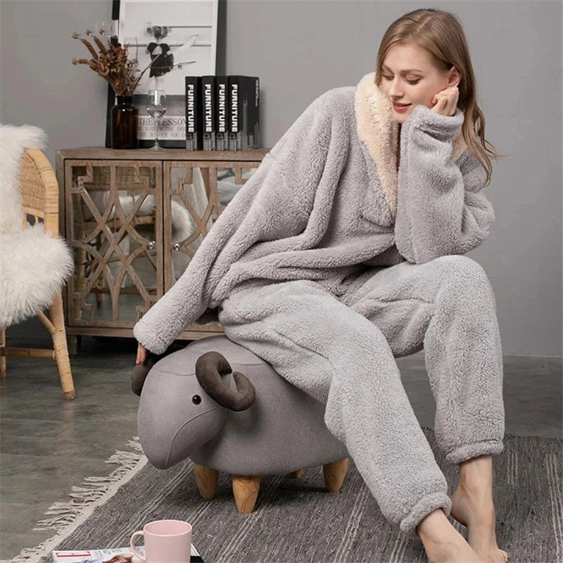 Fleece Lounge Set | Slim Fit | Cozy Warmth All Winter | Fleece