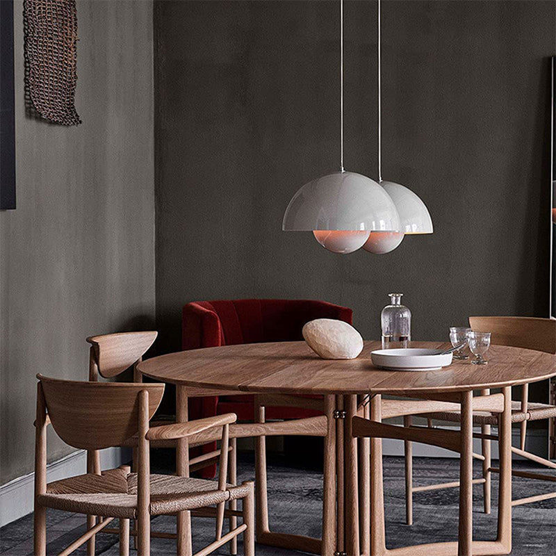 Pendant Light | Flowerpot Double-Sphere Shade | Adjustable Height | Durable Design