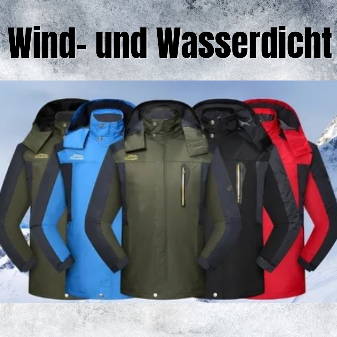 Men's Insulated Windproof Outdoor Jacket | Adjustable Hood & Cuff Closures | Durable Fabric | Comfortable Fit