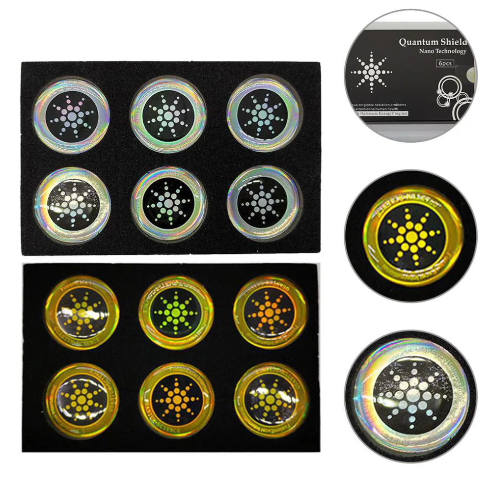 Everyday Use 6-Pack of EMF Protection Stickers for Devices and Phones