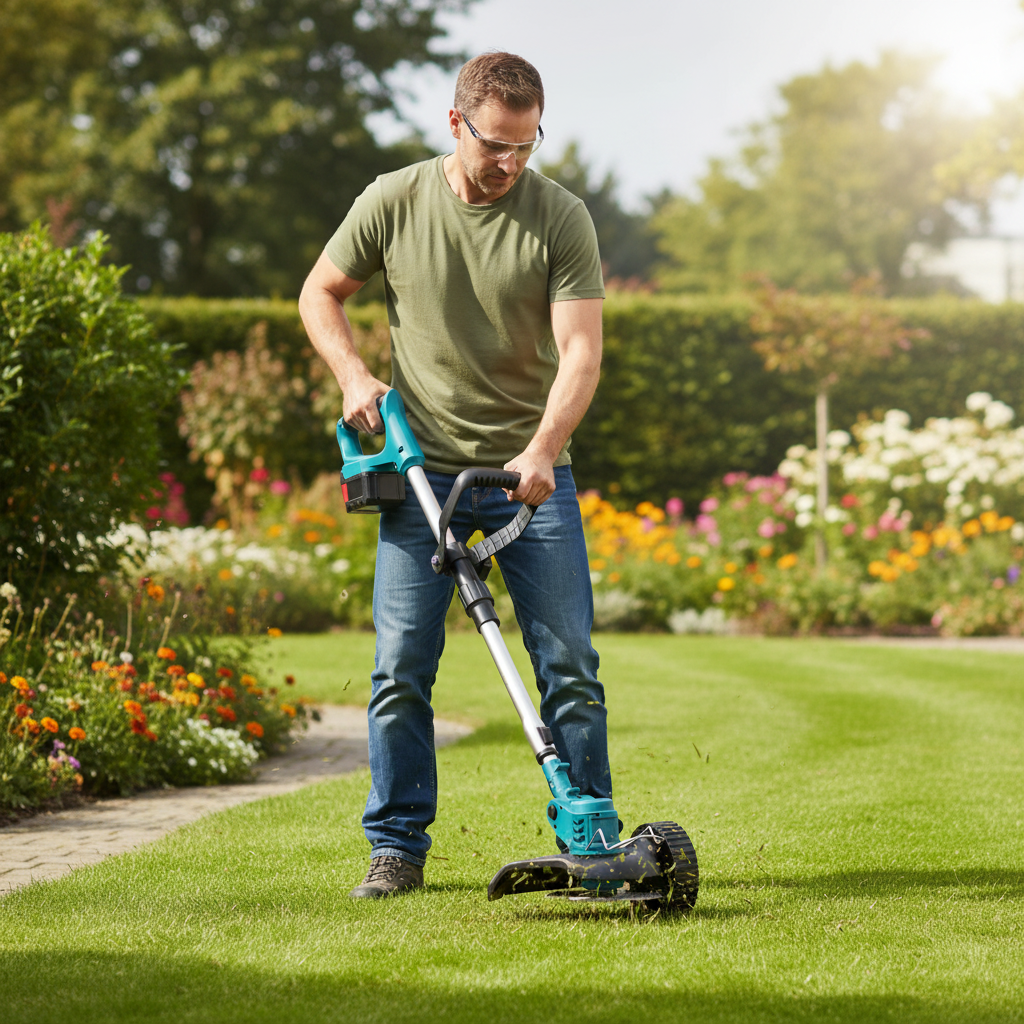 Battery-Powered Lawn Edger for Effortless Yard Maintenance