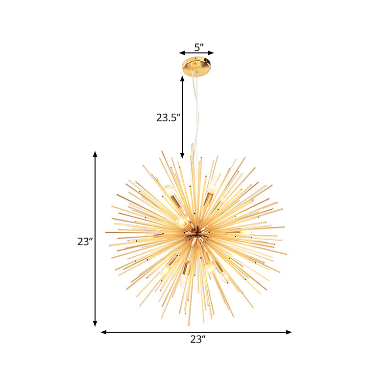 Taavita Metal Chandelier Pendant Light Modernism 20.5"/23"/25" Dia LED Gold Hanging Ceiling Light