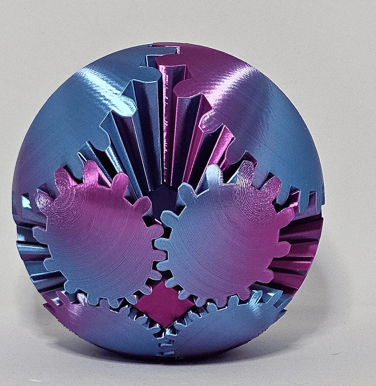 Fidget Gear Ball in Steampunk Style - Whirling Wonder Toy