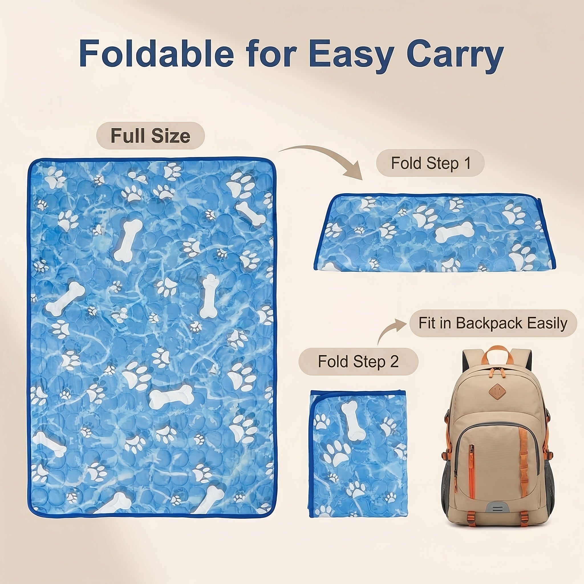 Thickened Large Dog Ice Cooling Mat for Pets