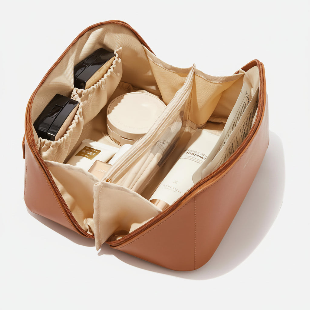 Spacious On-the-Go Makeup and Skincare Organizer