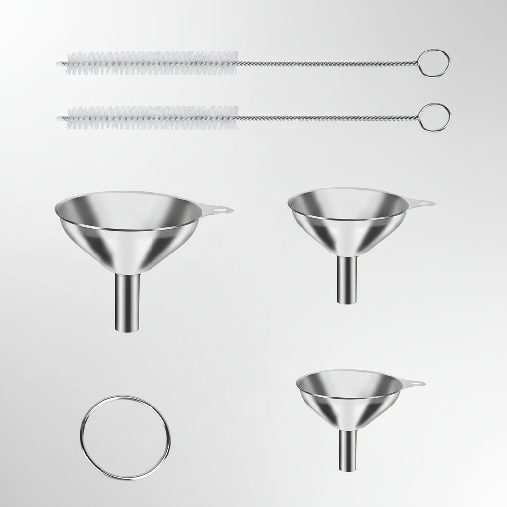 Essential Stainless Steel Funnel Set for Easy Pouring