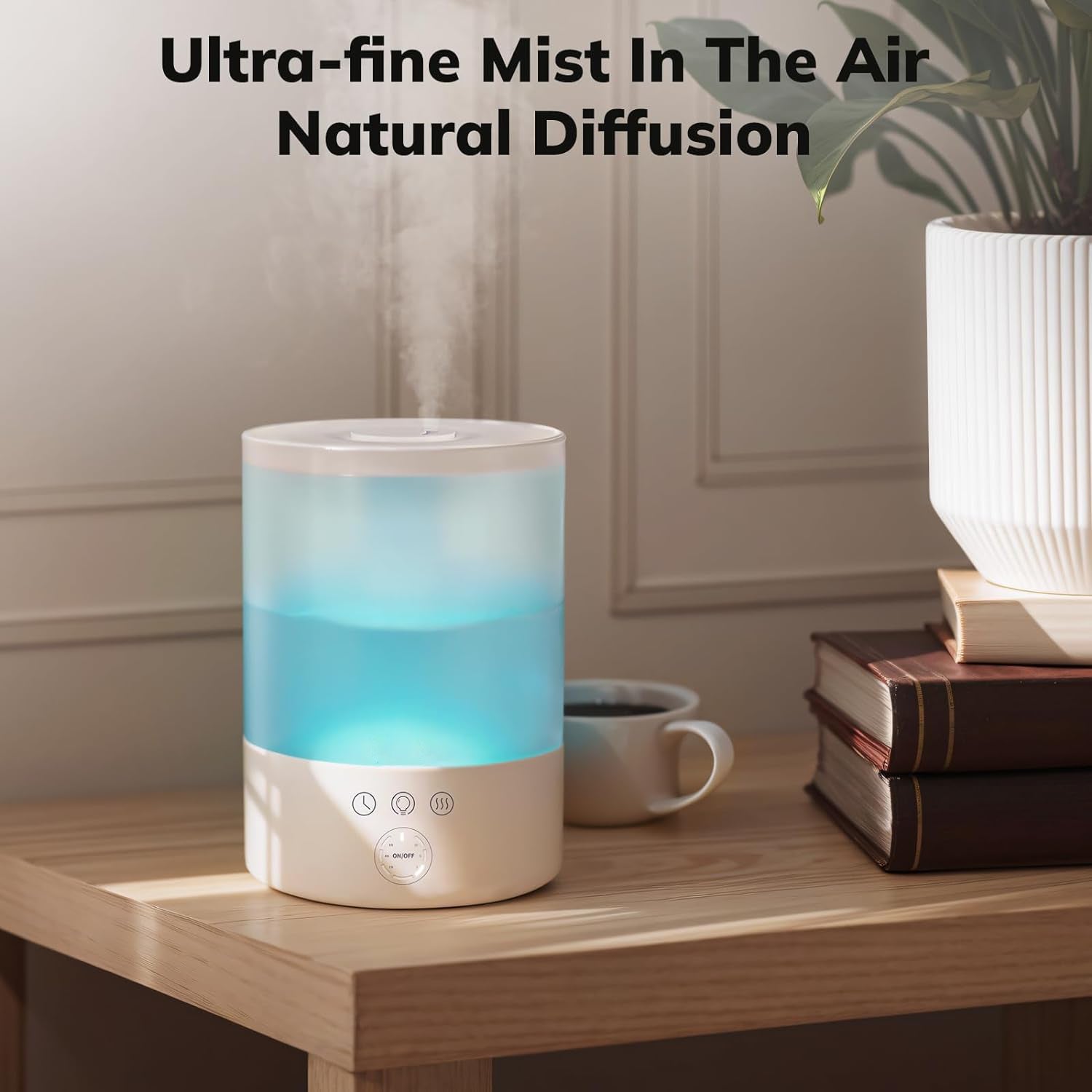 Ultrasonic Cool Mist Humidifier for Spacious Rooms
