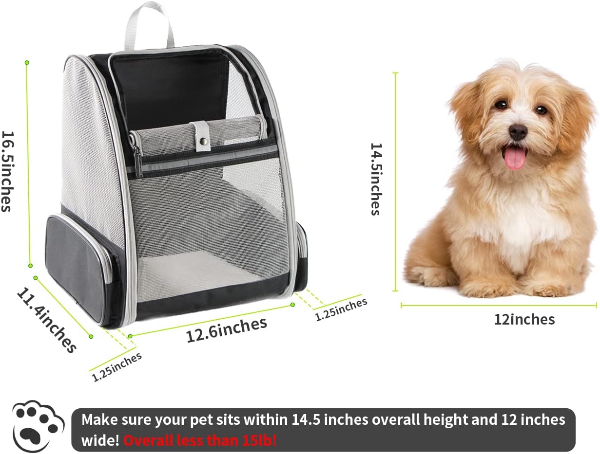 Explorer Pet Backpack Carrier for Cats and Small Dogs