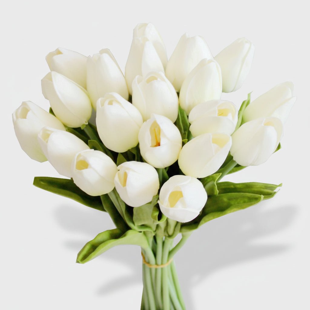 Elegant Faux Tulip Bouquet with Flexible Stems for Every Occasion