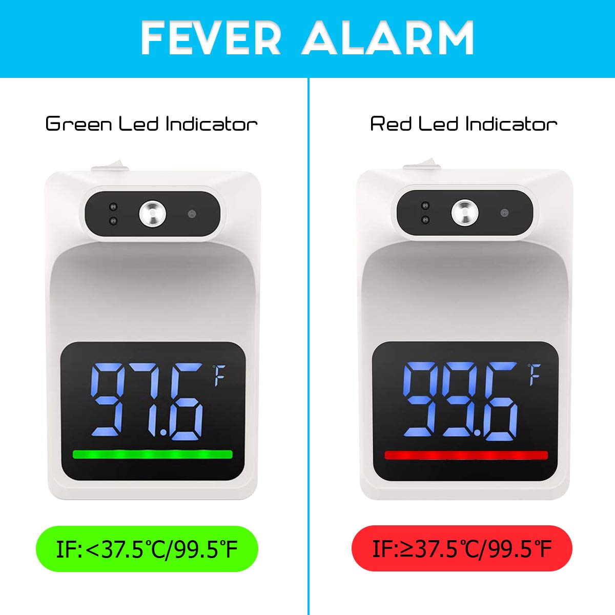 Smart Wall-Mounted Infrared Temperature Scanner