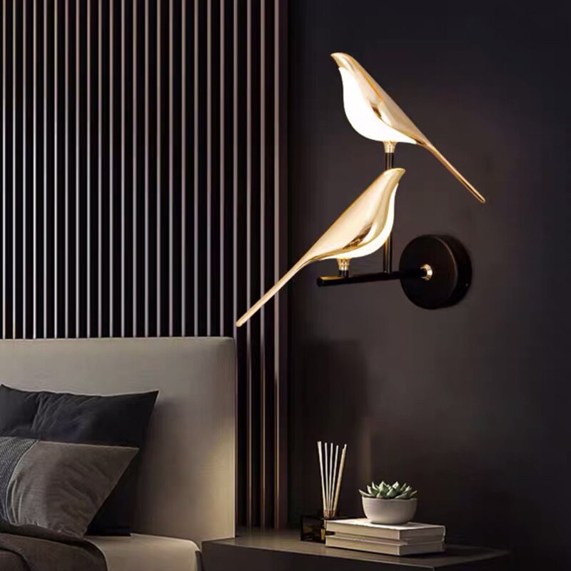 Bird-Shaped Wall Lamp | Magnetic Adjustable Heads | LED Light Source | Energy Efficient Lighting