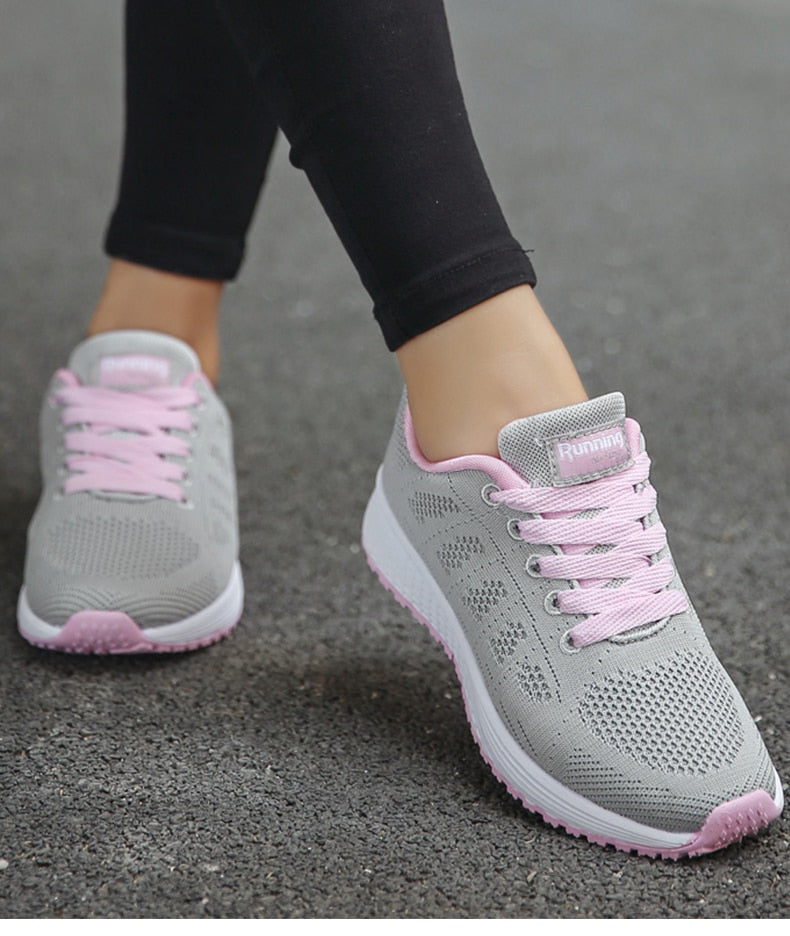 Women’s Orthopedic Sneakers | Gel Cushioning & Supportive Thick Sole | Breathable Knit Mesh | Adjustable Fit for Wide & Narrow Feet