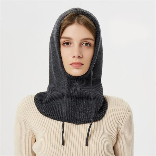 Knitted Winter Beanie Made of Cashmere