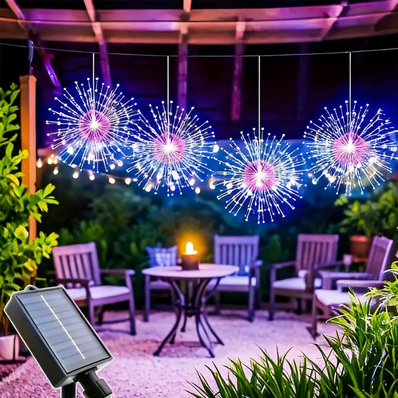 LED Outdoor Decoration Lights – Automatic Solar Fireworks