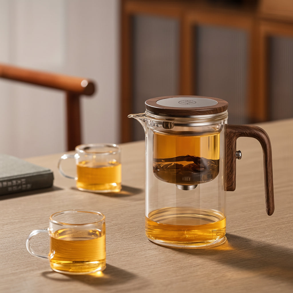 Elegant Glass Teapot with Removable Infuser for Perfect Brews