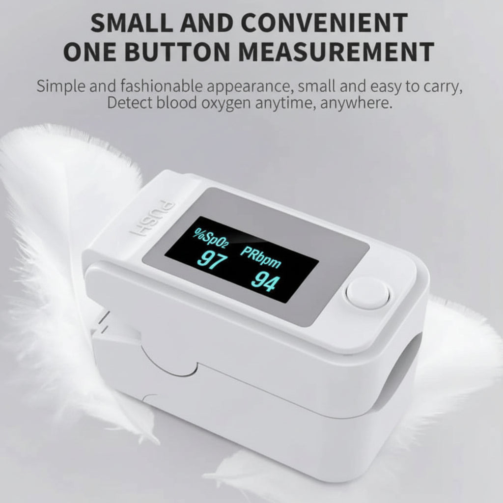 PulseGuard Compact Finger Oximeter for Rapid Health Monitoring