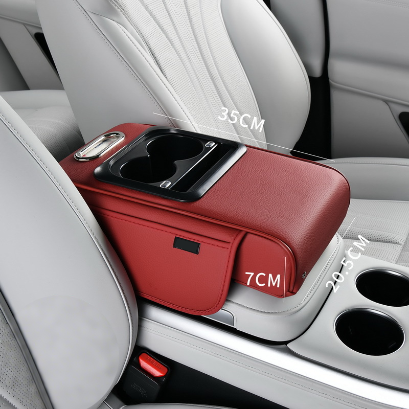 Center Console Armrest with USB Port – Storage and Cup Holder