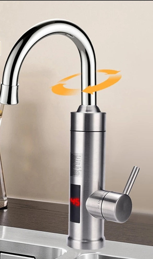 Electric Kitchen Faucet | Instant Hot Water & Built-In Filtration | Stainless Steel | Precise Temperature Control