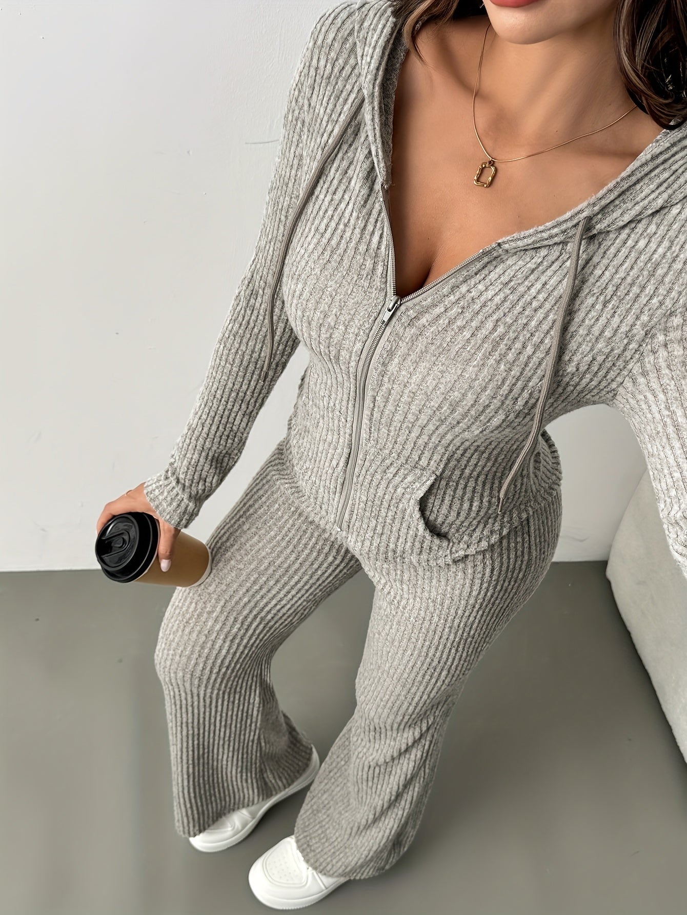 Women's Lounge Set | Long Sleeve | All-Season Comfort | Polyester