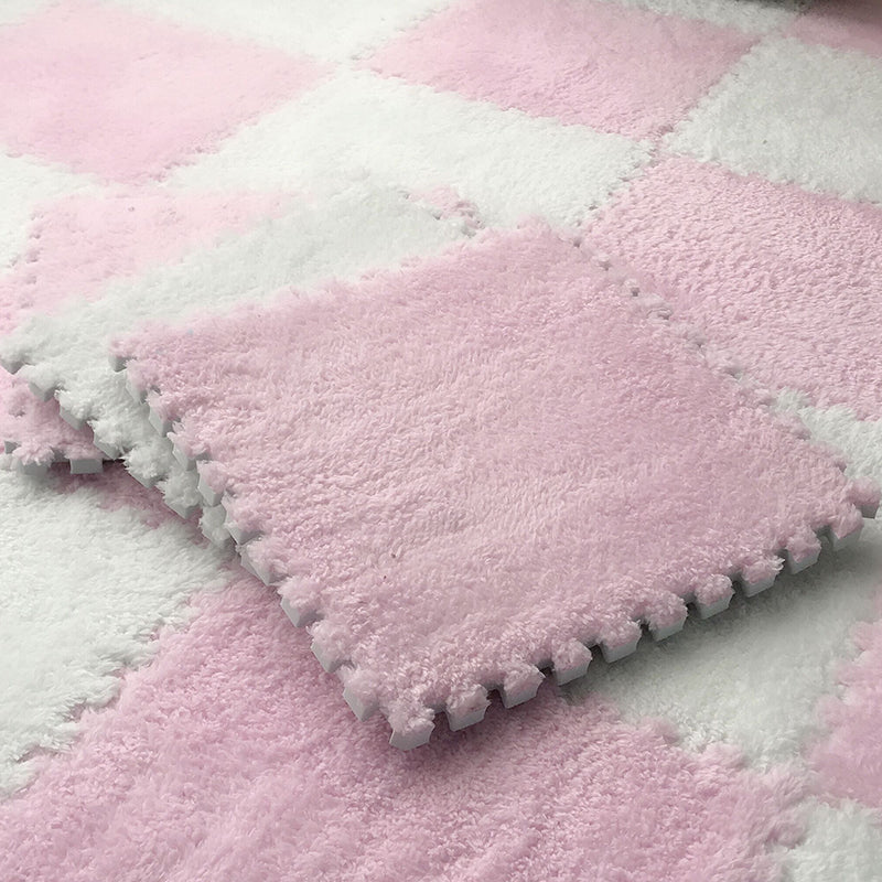 Fade Resistant Carpet Tile Solid Color Interlocking Carpet Floor Tile Blue/ Purple Clearhalo 'Carpet Tiles & Carpet Squares' 'carpet_tiles_carpet_squares' 'Flooring 'Home Improvement' 'home_improvement' 'home_improvement_carpet_tiles_carpet_squares' Walls and Ceiling' 6744442