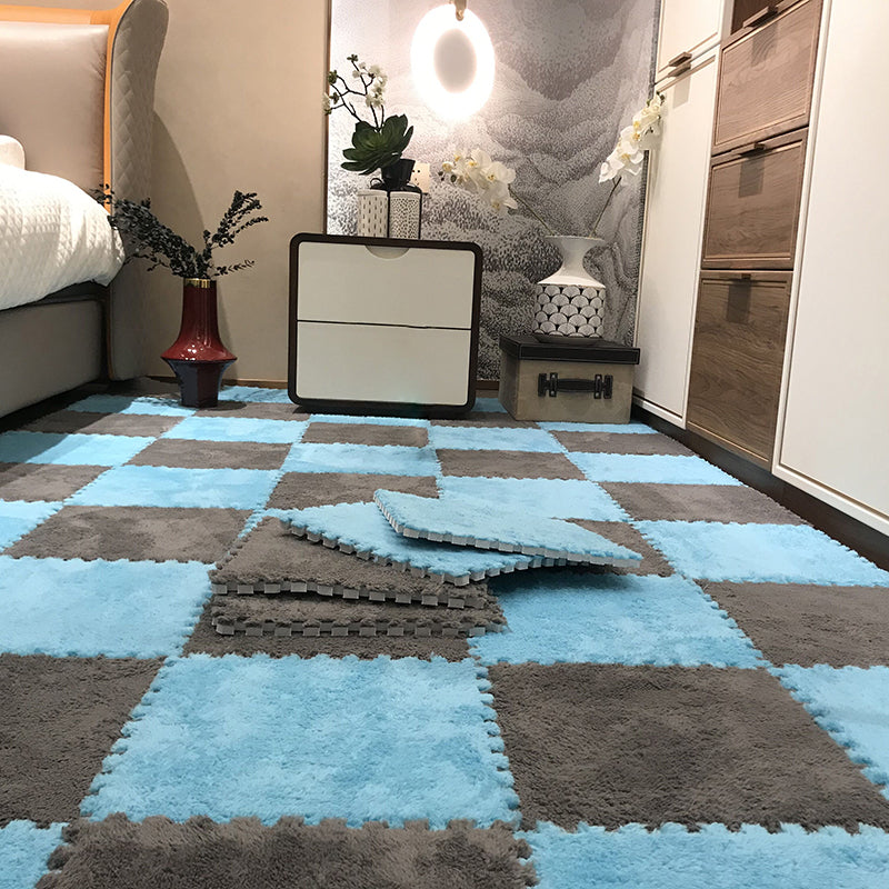 Fade Resistant Carpet Tile Solid Color Interlocking Carpet Floor Tile Pink-White Clearhalo 'Carpet Tiles & Carpet Squares' 'carpet_tiles_carpet_squares' 'Flooring 'Home Improvement' 'home_improvement' 'home_improvement_carpet_tiles_carpet_squares' Walls and Ceiling' 6744433