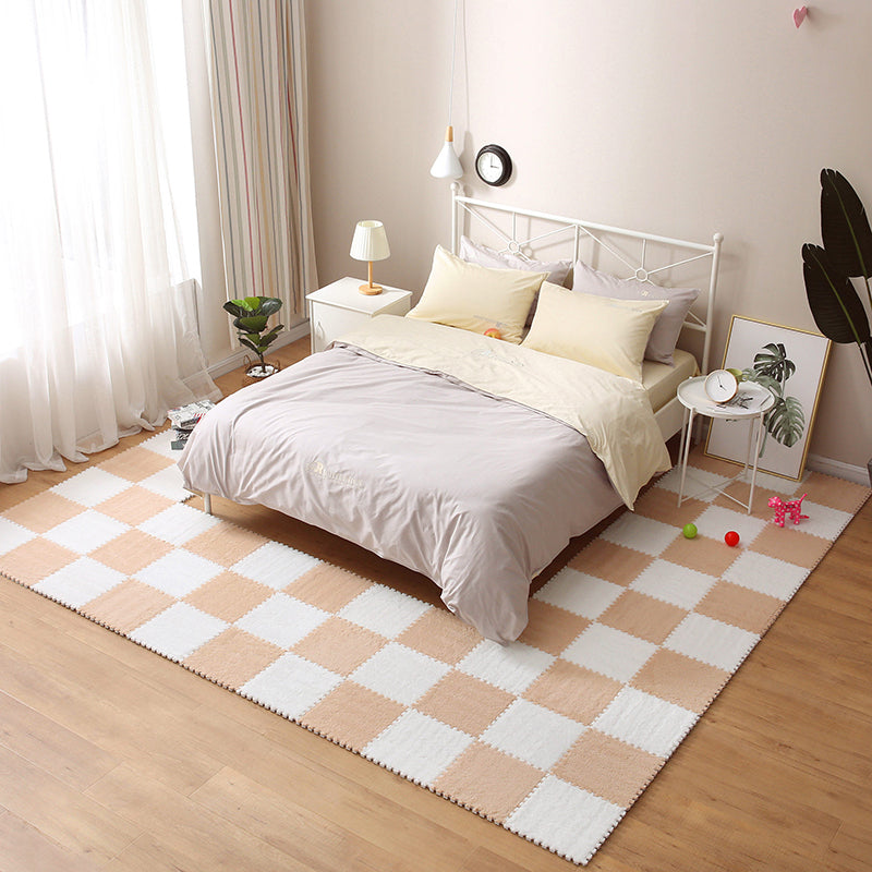 Fade Resistant Carpet Tile Solid Color Interlocking Carpet Floor Tile Gray/ Purple Clearhalo 'Carpet Tiles & Carpet Squares' 'carpet_tiles_carpet_squares' 'Flooring 'Home Improvement' 'home_improvement' 'home_improvement_carpet_tiles_carpet_squares' Walls and Ceiling' 6744439