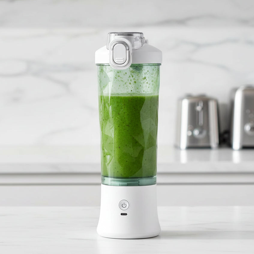 QuickBlend Go Portable Smoothie Maker with 4000 mAh Battery and 600 ml Capacity