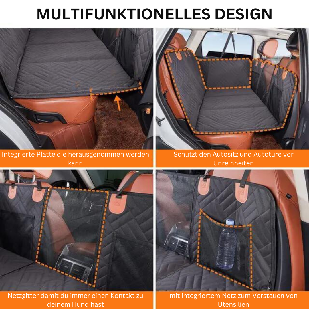 Dog Car Seat Extender | Water-Repellent Scratch-Resistant Fabric | Non-Slip & Side Protection Walls | Comfortable Travel Space