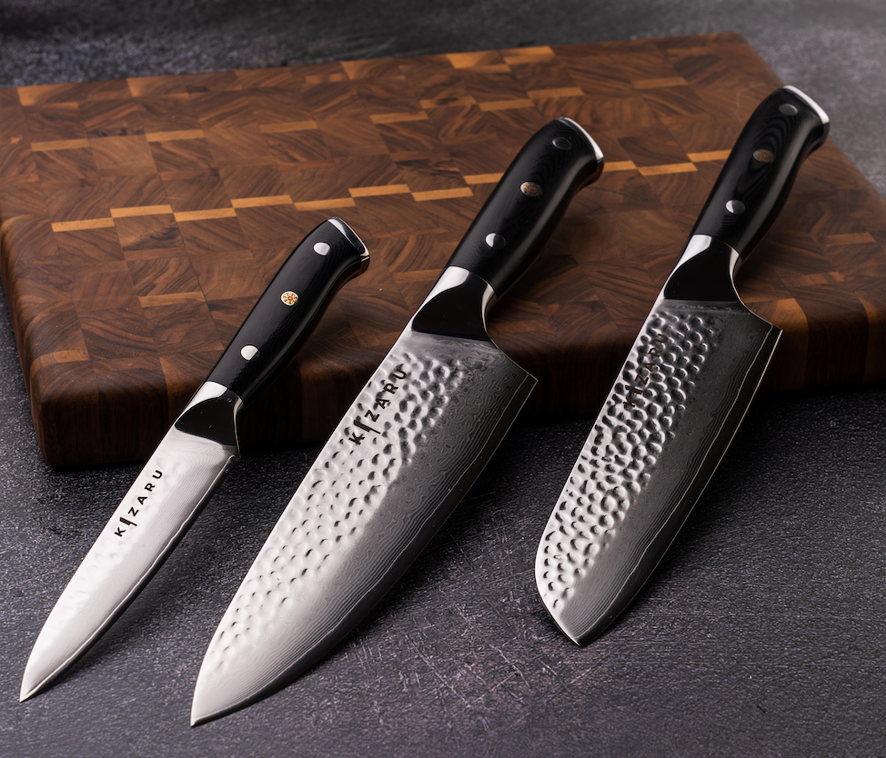 Ryzensta — Damascus Steel Kitchen Knife Set with Precision Blades