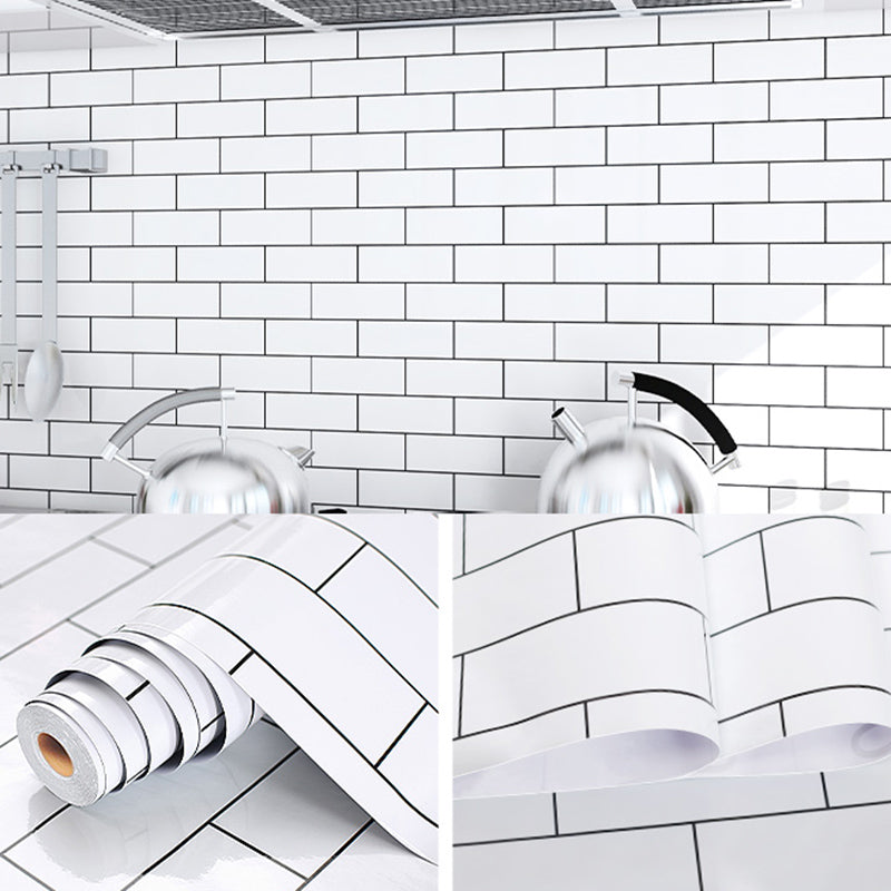 Modern Kitchen Backsplash Wallpaper Plaid Print Peel and Stick Backsplash Tile Clearhalo 'Flooring 'Home Improvement' 'home_improvement' 'home_improvement_peel_stick_blacksplash' 'Peel & Stick Backsplash Tile' 'peel_stick_blacksplash' 'Walls & Ceilings' Walls and Ceiling' 1200x1200_217046b3-22cf-451d-a8da-72d1be3cc317