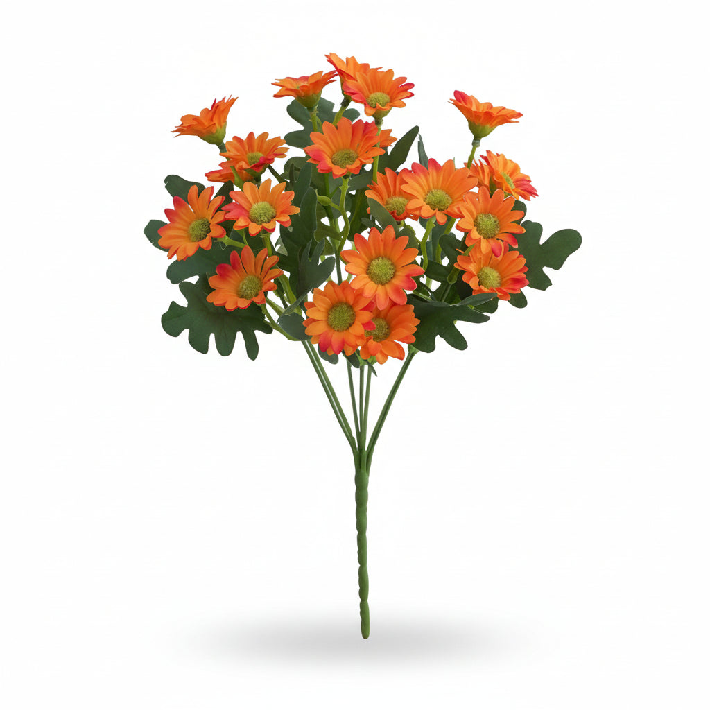 Cheerful Daisy Faux Flower Arrangement for Home Decor